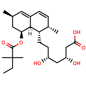 Chemical structure of Tenivastatin , CAS 121009-77-6, AChemBlock AD264573