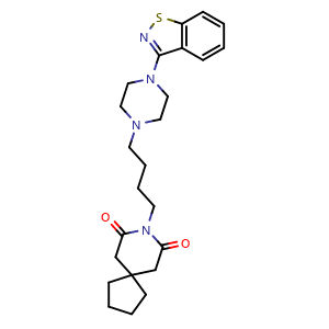 Chemical structure of Tiospirone , CAS 87691-91-6, AChemBlock AD264576