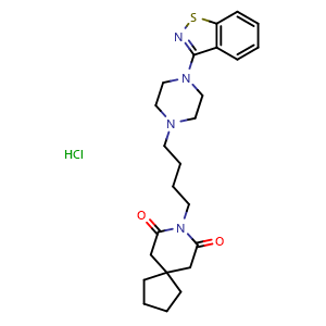 Chemical structure of Tiaspirone hydrochloride , CAS 87691-92-7, AChemBlock AD264577