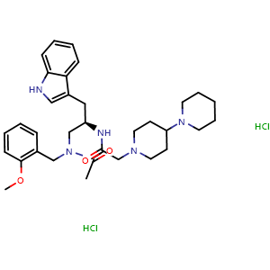 Chemical structure of Lanepitant 2HCl , CAS 170508-05-1, AChemBlock AD264598