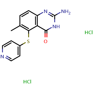 Chemical structure of Nolatrexed dihydrochloride , CAS 152946-68-4, AChemBlock AD264621