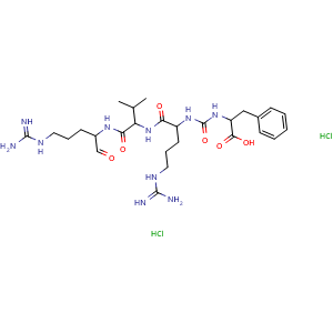 Chemical structure of Antipain dihydrochloride , CAS 37682-72-7, AChemBlock AD264632