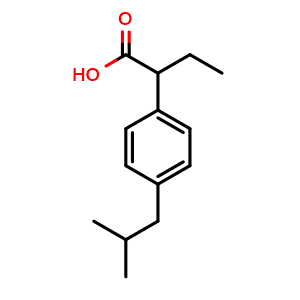 Chemical structure of Butibufen , CAS 55837-18-8, AChemBlock AD264653