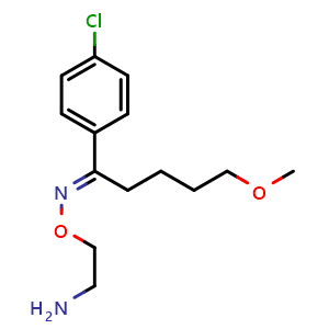 Chemical structure of Clovoxamine , CAS 54739-19-4, AChemBlock AD264662