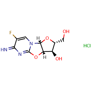Chemical structure of Flurocitabine HCl , CAS 40505-45-1, AChemBlock AD264684