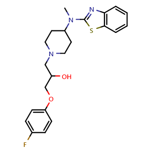 Chemical structure of Sabeluzole , CAS 104383-17-7, AChemBlock AD264741