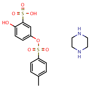 Chemical structure of Sultosilic acid piperazine salt , CAS 57775-27-6, AChemBlock AD264756