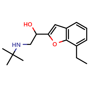 Chemical structure of Bufuralol , CAS 54340-62-4, AChemBlock AD264802