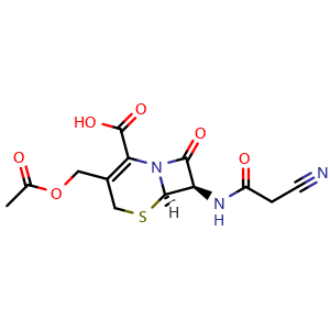 Chemical structure of Cefacetrile , CAS 10206-21-0, AChemBlock AD264805