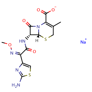 Chemical structure of Cefetamet sodium , CAS 65243-25-6, AChemBlock AD264806