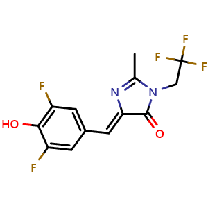 Chemical structure of DFHBI-1T , CAS 1539318-36-9, AChemBlock AD264820