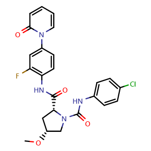 Chemical structure of Eribaxaban , CAS 536748-46-6, AChemBlock AD264828