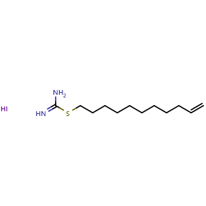 Chemical structure of Isothiuronium , CAS 22584-04-9, AChemBlock AD264846