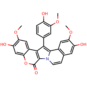 Chemical structure of Lamellarin D , CAS 97614-65-8, AChemBlock AD264849