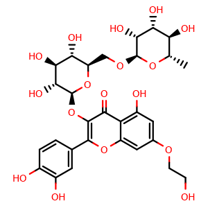 Chemical structure of Monoxerutin , CAS 23869-24-1, AChemBlock AD264857