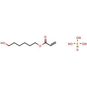 Chemical structure of 6-Acryloyloxyhexyl phosphate , CAS 125200-63-7, AChemBlock AD264865