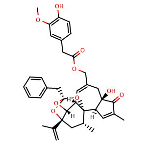 Chemical structure of Resiniferatoxin , CAS 57444-62-9, AChemBlock AD264869