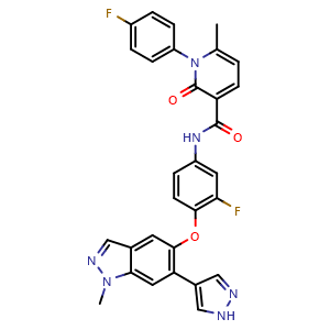 Chemical structure of Merestinib , CAS 1206799-15-6, AChemBlock AD264876