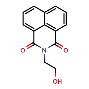 Chemical structure of N-(2-hydroxyethyl)-Naphthalimide , CAS 5450-40-8, AChemBlock AD264932
