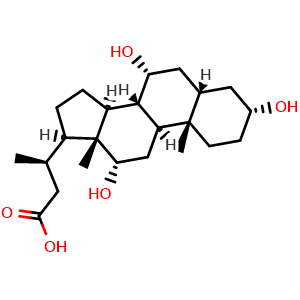 Chemical structure of Norcholic Acid , CAS 60696-62-0, AChemBlock AD264945