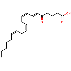 Chemical structure of 5-OxoETE , CAS 106154-18-1, AChemBlock AD264948