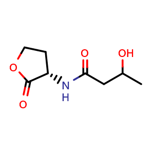 Chemical structure of 3-Hydroxy-C4-HSL , CAS 1325550-06-8, AChemBlock AD264949