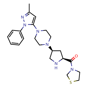 Chemical structure of Teneligliptin , CAS 760937-92-6, AChemBlock AD264958