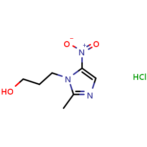 Chemical structure of Ternidazole hydrochloride , CAS 70028-95-4, AChemBlock AD264959