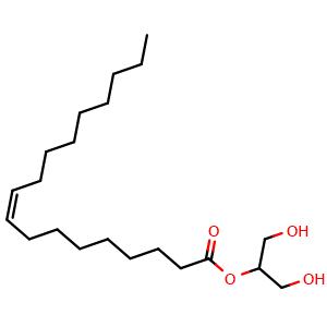 Chemical structure of 2-Oleoylglycerol , CAS 3443-84-3, AChemBlock AD264960