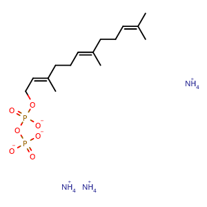 Chemical structure of Farnesyl Pyrophosphate ammonium salt , CAS 116057-57-9, AChemBlock AD264967