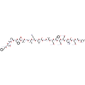 Chemical structure of Obestatin (human) , CAS 1081110-72-6, AChemBlock AD264987