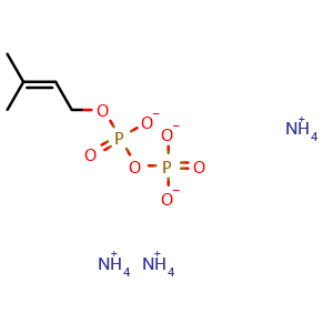 Chemical structure of DMAPP triammonium , CAS 1186-30-7, AChemBlock AD264990