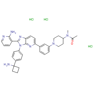 Chemical structure of Vevorisertib trihydrochloride , CAS 1416775-08-0, AChemBlock AD264998