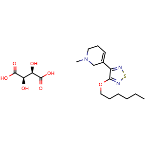 Chemical structure of Xanomeline tartrate , CAS 152854-19-8, AChemBlock AD265002