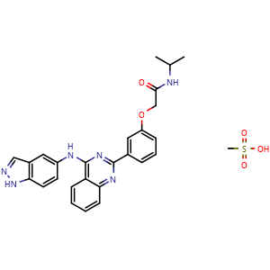 Chemical structure of Belumosudil mesylate , CAS 2109704-99-4, AChemBlock AD265017