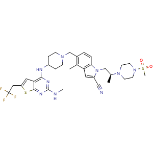 Chemical structure of Ziftomenib , CAS 2134675-36-6, AChemBlock AD265020