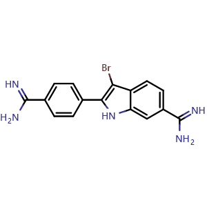 Chemical structure of Br-DAPI , CAS 2387906-44-5, AChemBlock AD265041