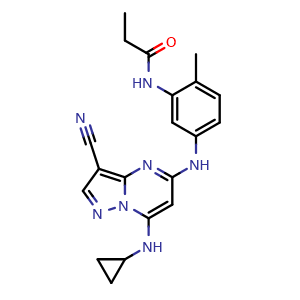 Chemical structure of SGC-CK2-1 , CAS 2470424-39-4, AChemBlock AD265049