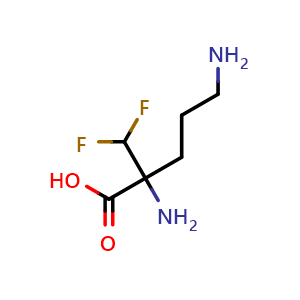 Chemical structure of Eflornithine , CAS 70052-12-9, AChemBlock AD265063