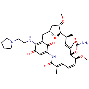 Chemical structure of 17-AEP-GA , CAS 75747-23-8, AChemBlock AD265066
