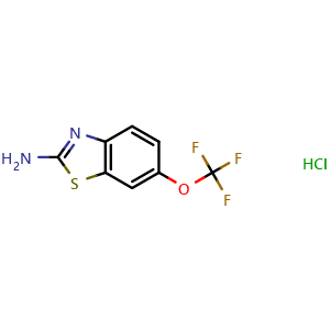 Chemical structure of Riluzole hydrochloride , CAS 850608-87-6, AChemBlock AD265073