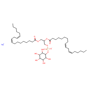 Chemical structure of Phosphatidylinositols sodium , CAS 383907-36-6, AChemBlock AD265074