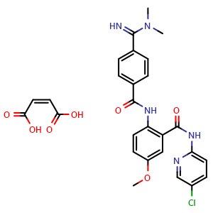 Chemical structure of Betrixaban maleate , CAS 936539-80-9, AChemBlock AD265082