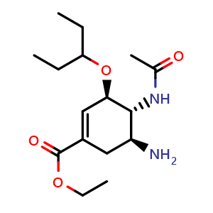 Chemical structure of Oseltamivir , CAS 196618-13-0, AChemBlock AD265086