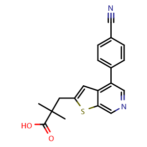 Chemical structure of Puliginurad , CAS 2013582-27-7, AChemBlock AD265137
