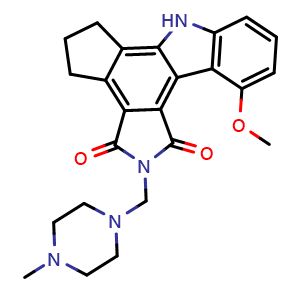 Chemical structure of CEP-9722 , CAS 916574-83-9, AChemBlock AD265185