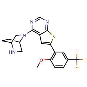 Chemical structure of KRAS G12D inhibitor 14 , CAS 2765254-39-3, AChemBlock AD265186