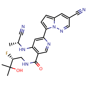 Chemical structure of Edecesertib , CAS 2408839-73-4, AChemBlock AD265197