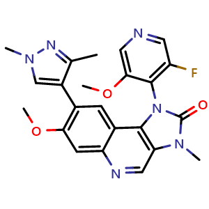 Chemical structure of Lartesertib , CAS 2495096-26-7, AChemBlock AD265205