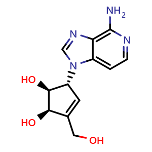 Chemical structure of 3-Deazaneplanocin A , CAS 102052-95-9, AChemBlock AD265218